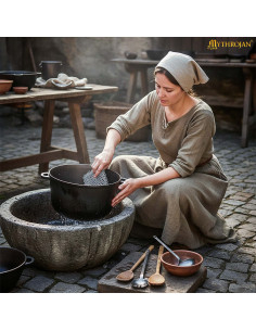 Schlüsselanhänger aus Metallnetz zur Reinigung von... 2