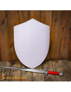 Medieval Templar Heater Shield - Håndsmidd 18 Gauge Stål... 2