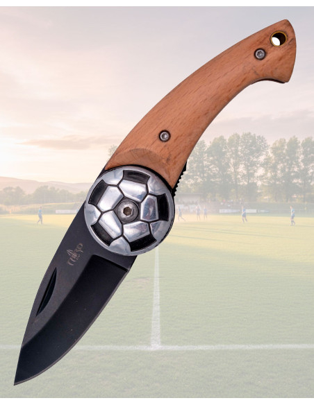 Voetbal Mes Bal Staal Zwarte Blade...