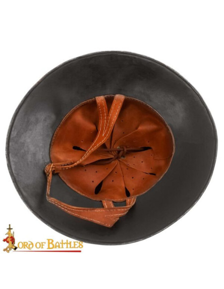 Casco medieval Kettle Acero Pulido...