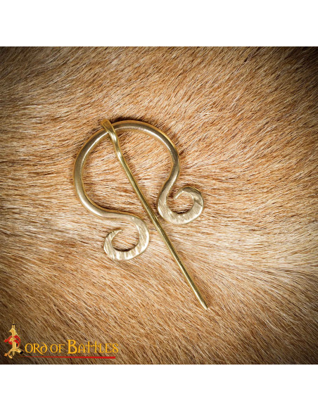 Viking Kappe Lukning i Poleret Guld...