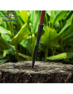 Punta de lanza vikinga forjada a mano acero carbono 2