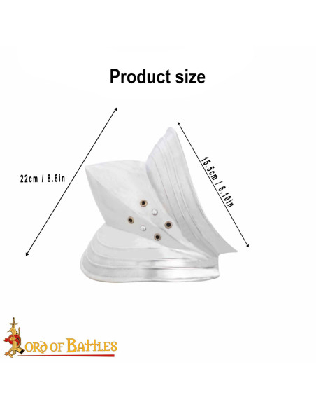 Coderas medievales de acero 18G...