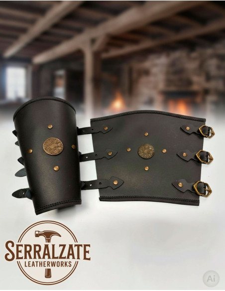 Schwarze keltische Blumenarmbänder...