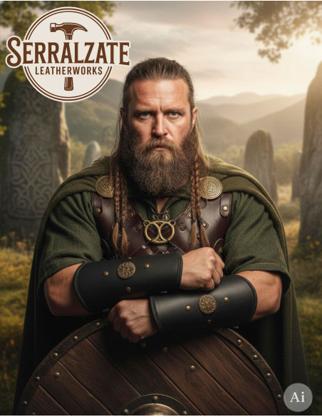 Schwarze keltische Blumenarmbänder...