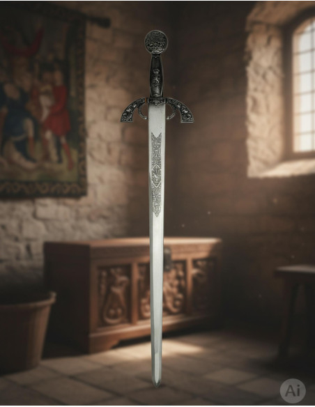 Grote Kapitein Zwaard met rustieke...