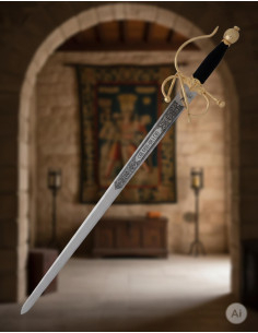 Espada Colada Cid, dorada