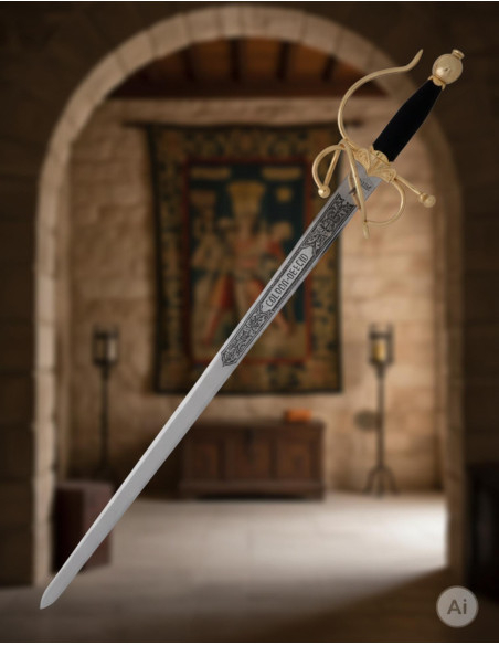 Colada Cid zwaard, goudkleurig