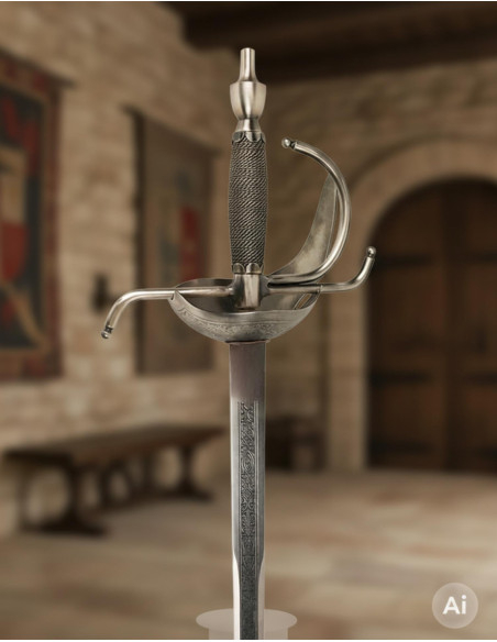 Espada Rey Carlos III, rústica