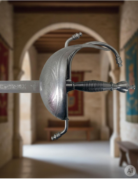 Espada Rey Carlos III, rústica