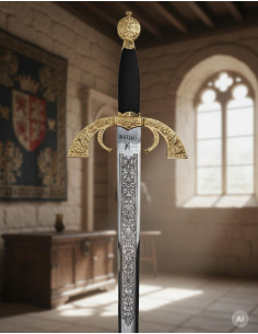 Großes Kapitänsschwert, golden