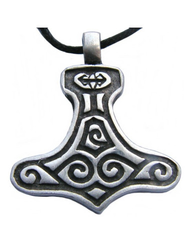 Viking hanger met zilveren afwerking