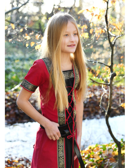 Leonor Middeleeuwse meisjesjurk met...