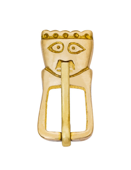 Middelalderlig spænde i messing fra...