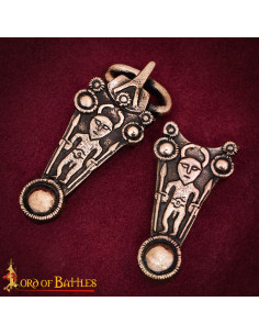 Keltisk spænde til bælter i støbt bronze med antik finish 2