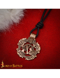 Vikinger Anhänger aus Bronze mit Schlangen-Design