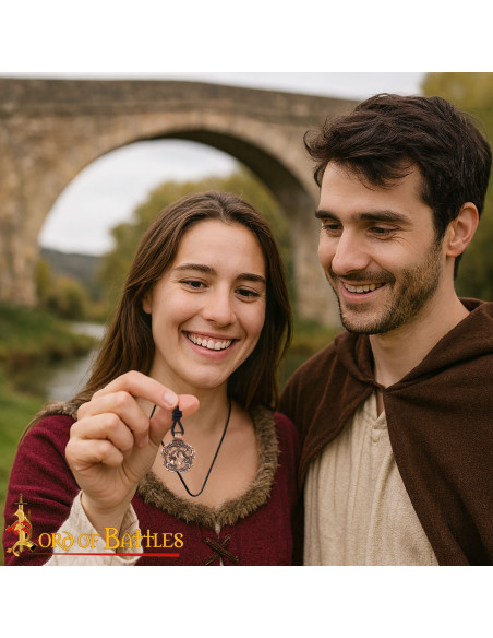 Colgante vikingo en bronce diseño...