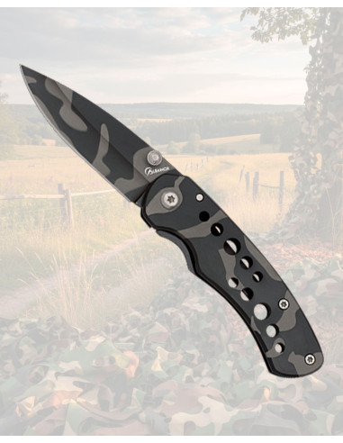 Albainox felkniv med urban camouflage finish