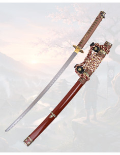 Dekorativer Tachi 102 cm satinierter Stahl mit...