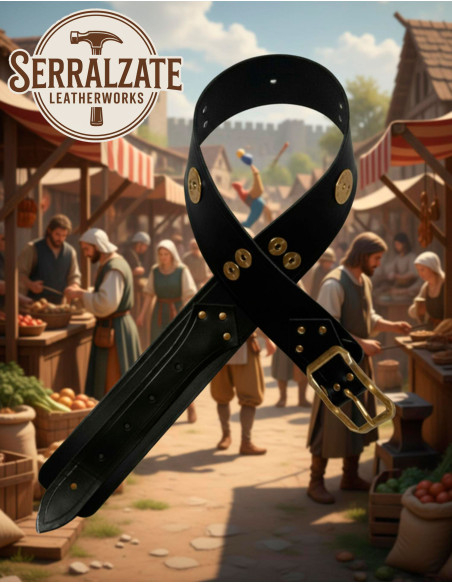 Breiter mittelalterlicher Gürtel aus...