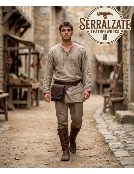 Bolso medieval piel alta calidad...