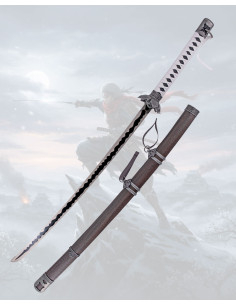 Katana Tsuba Blume aus dem Videospiel Sekiro, nicht...