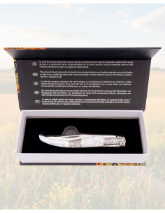 Karabiner-Messer Seda Perla aus 440er Stahl mit Etui 2