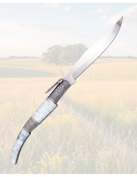 Ratschekniv Silk Perle Stål 440 med etui