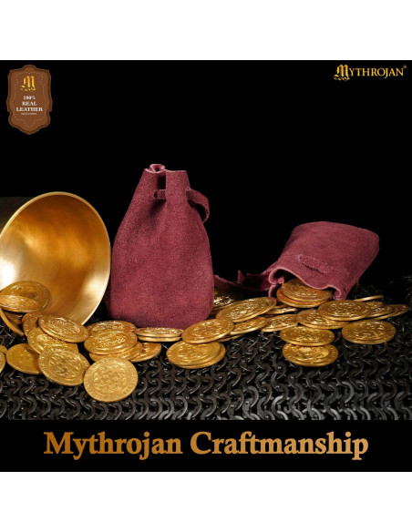 2 Pack Middeleeuwse Geldtassen in...