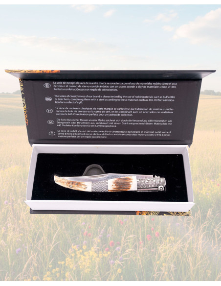 Damaszener Messer Third Hirsch,...