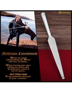 Vikingischer Speerpunt aus Stahl, stumpf 2