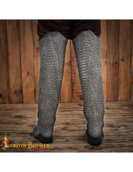 Stalen kettingbroek met 9 mm ringen