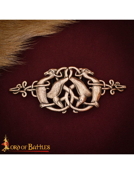 Keltisk kappe lukning med hjorte,...