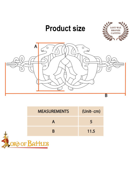 Keltisk kappe lukning med hjorte,...