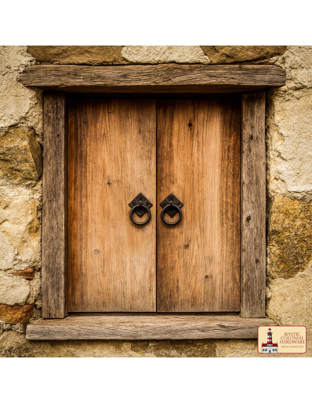 Rustikaler Möbelgriff aus Gusseisen