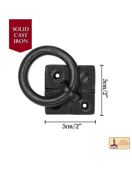 Rustikaler Möbelgriff aus Gusseisen