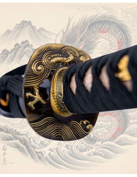 Functionele Katana van Staal 1045 met...