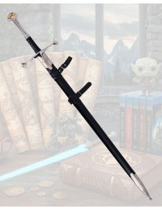 Espada funcional afilada Anduril réplica no oficial LOTR