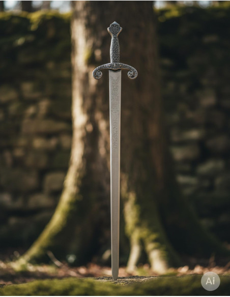 Espada Alfonso X, acabado rústico