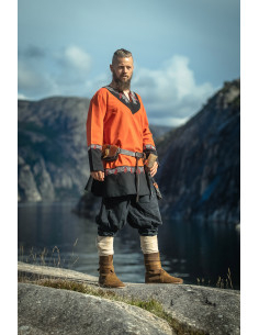 Kurze Wikinger-Tunika Modell Freydis, Farbe Orange 2