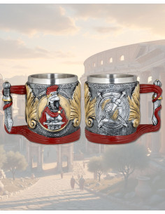 Taza Medieval en resina modelo Romanos (12 cm.)