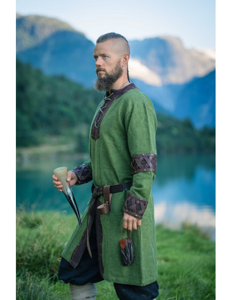 Viking tuniek model Leif, groen met...