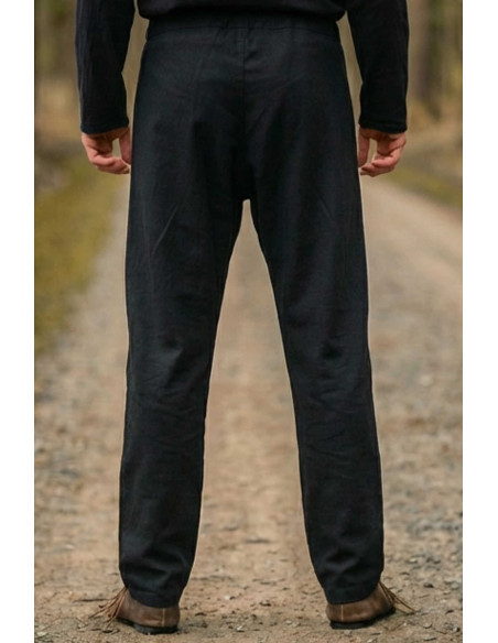 Middeleeuwse broek model Peter, zwart