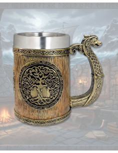 XXL-Tasse aus Harz Modell Baum Viking