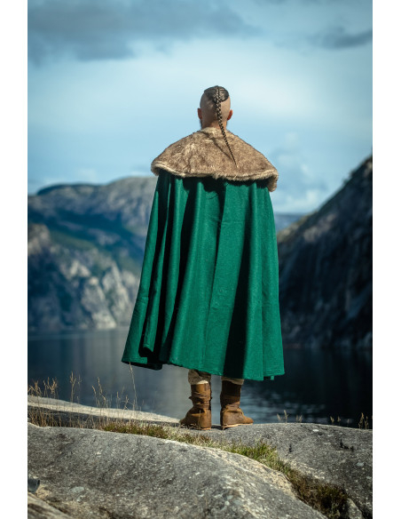 Unisex Viking Cape model Janne, green