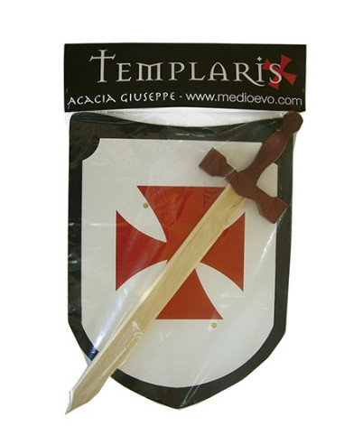 Templar sværd og skjold sæt