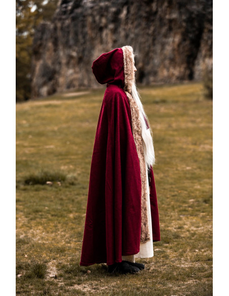 Capa vikinga modelo Fjell con piel...