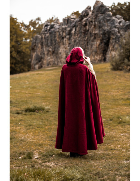 Capa vikinga modelo Fjell con piel...