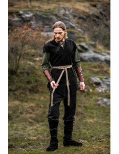 Cinturón unisex modelo Veigga beige con bordados 2