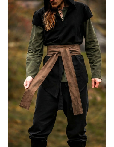 Cinturón unisex modelo Torben, lino marrón